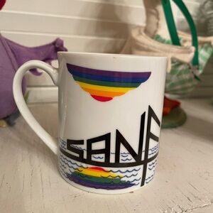 Colorful Rainbow Vintage I Love San Francisco Mug 1981 Golden Gate Bridge